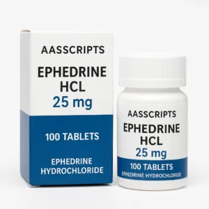 AASScripts Ephedrine HCL 25mg bottle – stimulant fat burner UK