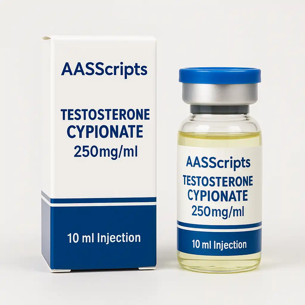Testosterone Cypionate 250mg/ml – 10ml injectable vial for muscle building and TRT in the UK