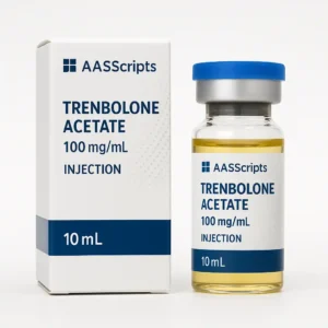 Trenbolone-Acetate-100mg-ml Trenbolone Acetate 100 mg/ml 10ml vial by AASScripts – UK premium injectable steroid for cutting and strength cycles